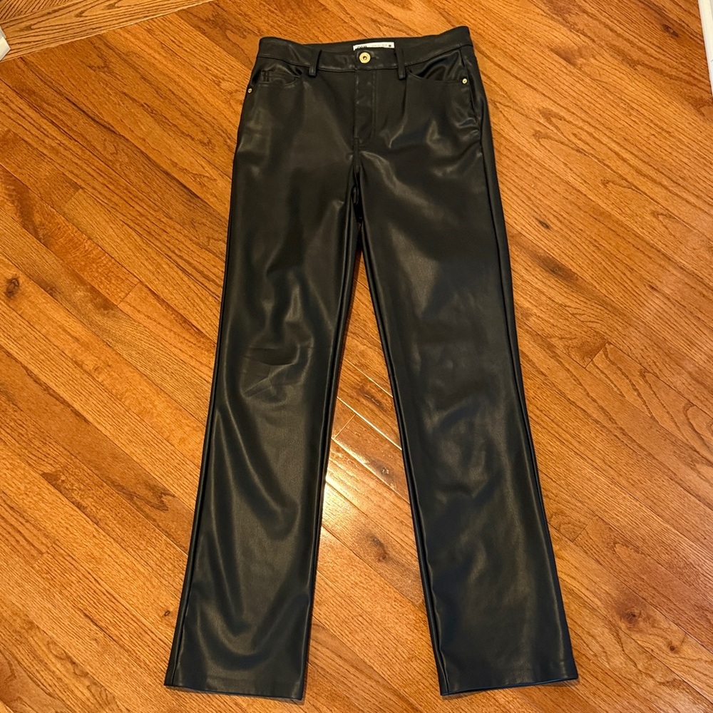 Zara faux leather jeans